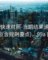 99图库-快速对照-当期结果速查-口径透明(含规则要点)，99a 图片